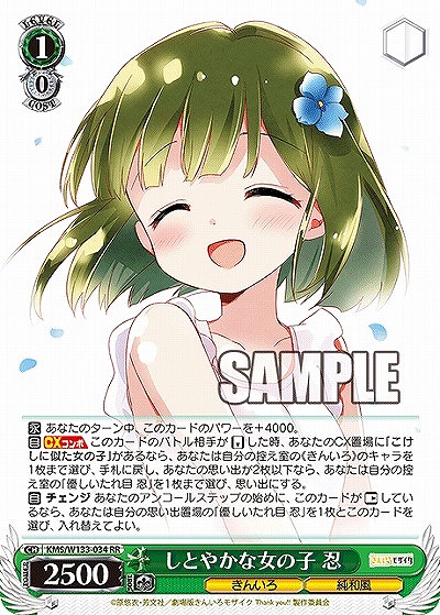 しとやかな女の子 忍 【KMS/W133-034RR】